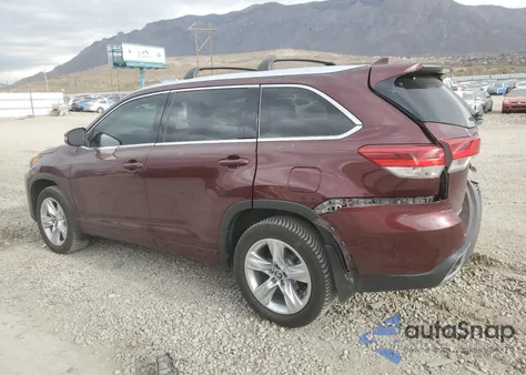 2017 Toyota Highlander Limited from USA, damaged, VIN 5TDDZRFH2HS431182